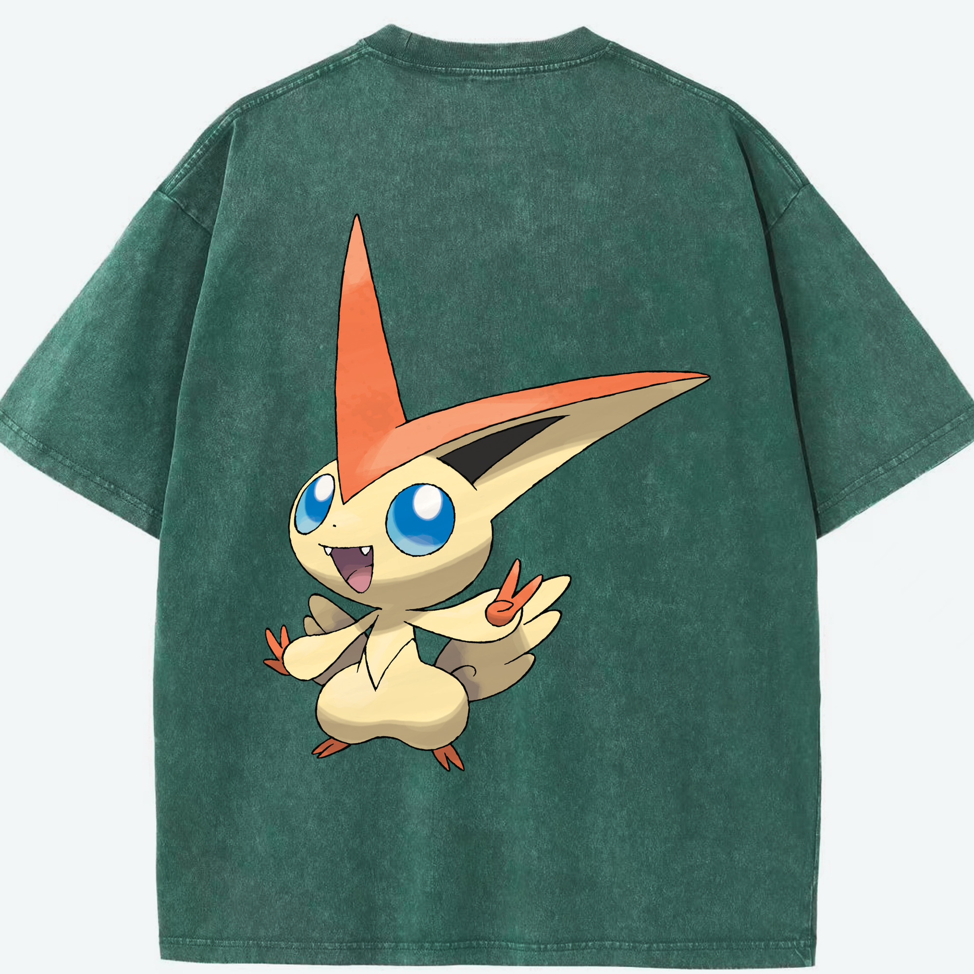 （画像用） ポケットモンスター Pokémon 綿100% ヴィンテージ風 半袖Tシャツ（背面プリント）